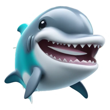 Baddie dolphin  with a Stanley￼  sticker