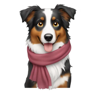 Australian Shepherd mit Halstuch sticker