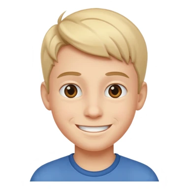 make a boy smiling REALLY big  sticker