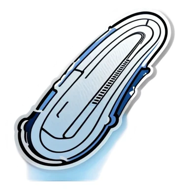 Kreis Racetrack with snow in winter sticker