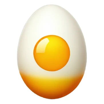 Yellow orange, radioactive eggs sticker