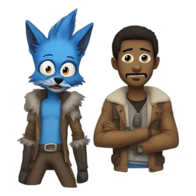 Mordecai and Rigby sticker