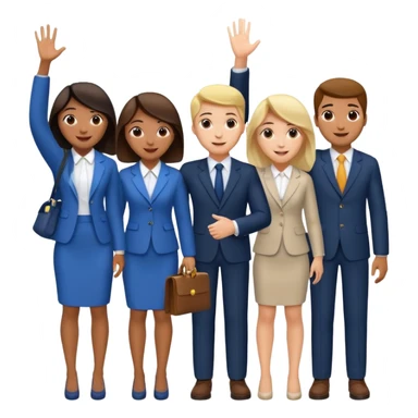 Please create an image of young people departing overseas for employment. sticker