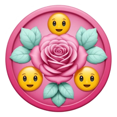 placa de petry com pequenos bastoes rosas flutuando aleatoriamente sticker