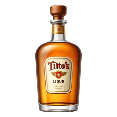 Tito’s liquor bottle sticker
