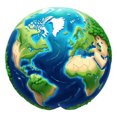 planet earth north america sticker