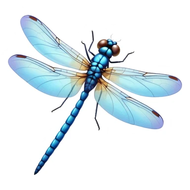 cute dragonfly emoji, soft pastel colors, simple and friendly style sticker