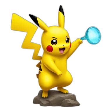 pikachu investigating sticker