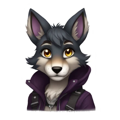Edgy anthro furry by Falvie, LiLaiRa, AngieWolf sticker