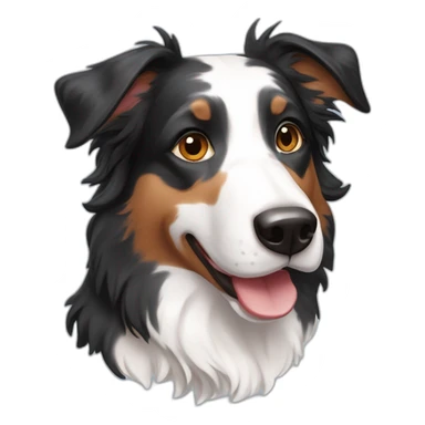 Merle border collie sticker