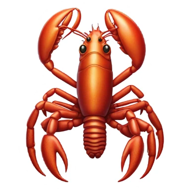 a alien male pipede lobster full body sticker