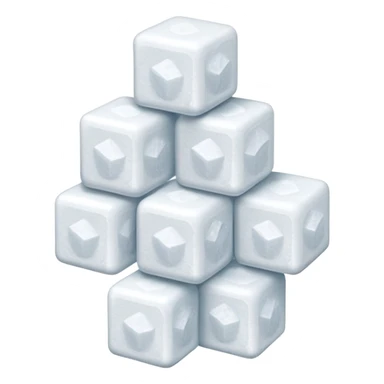 White sugar in cubes sticker