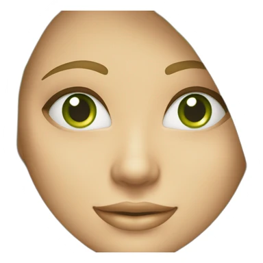 Femme blonde avec les yeux vert cheveux un peux long lisse avec un sourire sticker