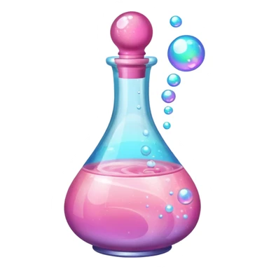 pink potion bottle sticker