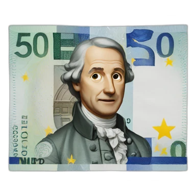 euro bill sticker