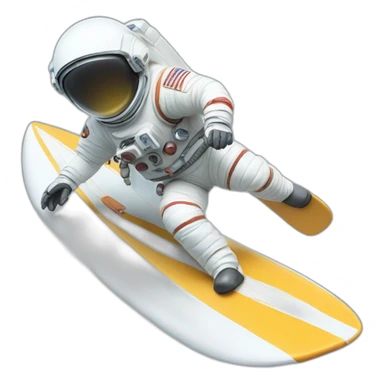 Astronaut surfing surfboard saying LFG sticker