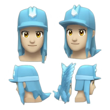 head hat ice Articuno pokemon pixelmon Minecraft delegate hot new sticker