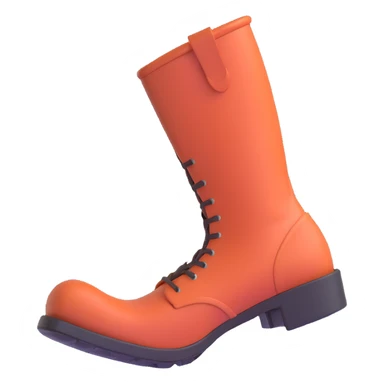 cartoon boot kicking forward with action effect sticker
