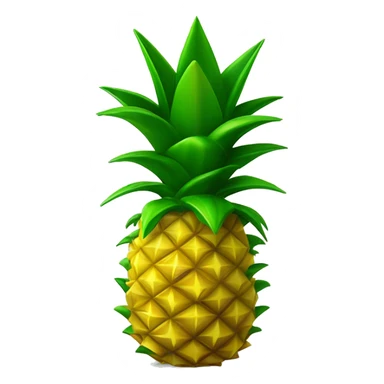 A yellow pineapple emoji with its characteristic spiky green leaves on top. Sitting atop the leaves would be a small cap or hat, perhaps in a contrasting color like blue or red. On the front of the hat, in clear lettering, would be the word "WiQed". sticker