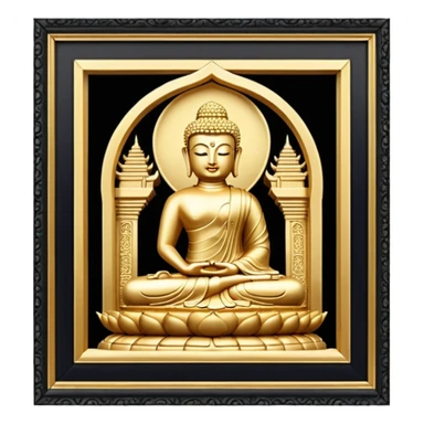 budha temple sticker