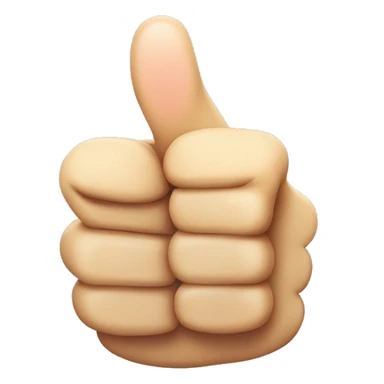 fat fingered thumbs up sticker