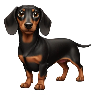 Dachshund Brown and black sticker