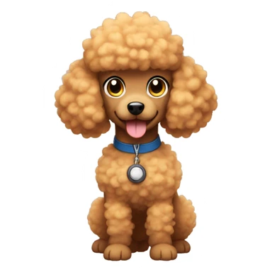 poodle as a pokemon trainer  sticker