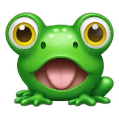 Pinugin mit Frosch sticker