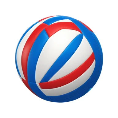 Ballon de volley rouge blanc et bleu erima sticker