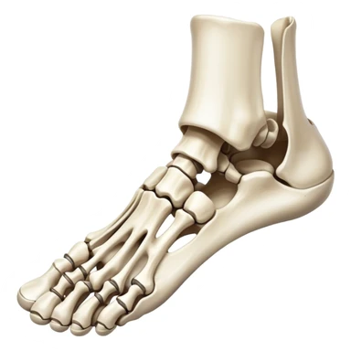 skeletal foot, bones of human foot, anatomical foot bones sticker
