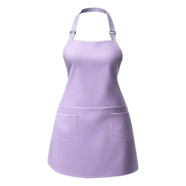 Realistic isolated light purple kitchen apron  sticker