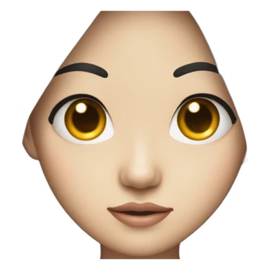 Eye roll Asian girl sticker