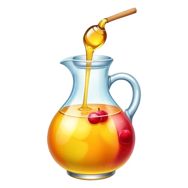 Syrup on fruit sticker