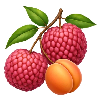 lychee and apricot sticker