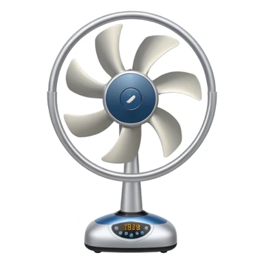 standing electric fan, simple and clear sticker