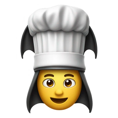 A bat with a jetpack and a chefs hat sticker