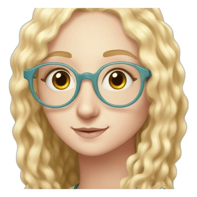 Luna lovegood with spectables sticker