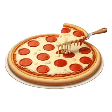 part de pizza au poulet séparés  sticker