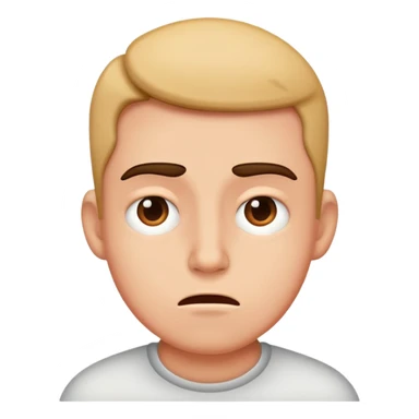 Annoying face sticker