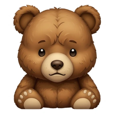 Sad Sleepy teddy bear sticker
