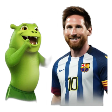 Sherk con messi sticker
