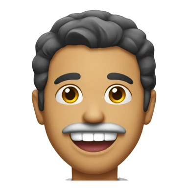 Mexican man sticking tongue out smiling   sticker