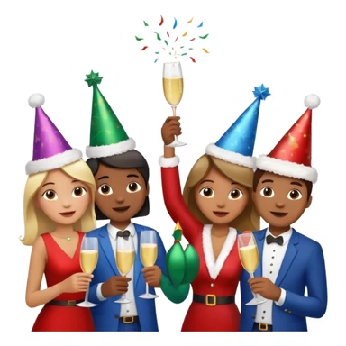 christmas work party decoration joy sticker