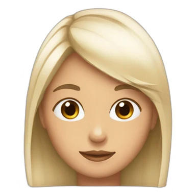 Fille qui se tape le visage sticker