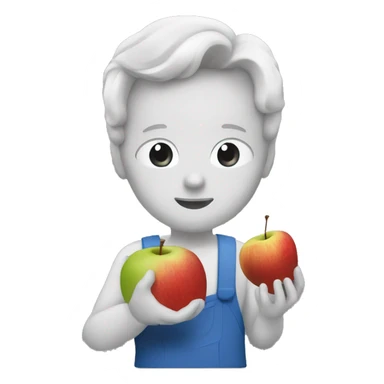 Kais saied qui mange une pomme sticker