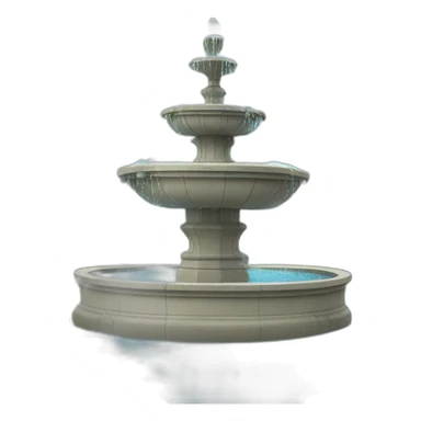 big water fountain sticker