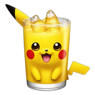 Pikachu drink coca sticker