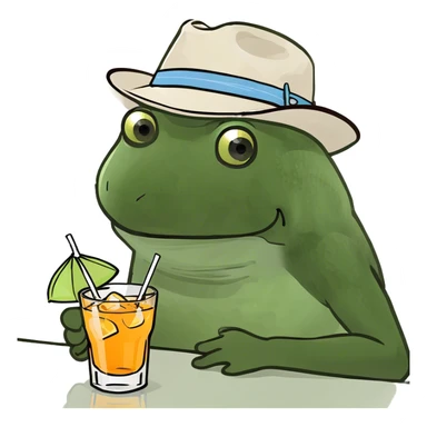 female drinking at a bar with other people sticker