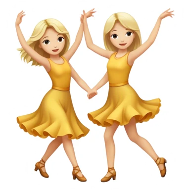 dance two kids blondy girls sticker
