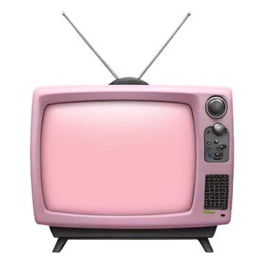 light pink television sticker